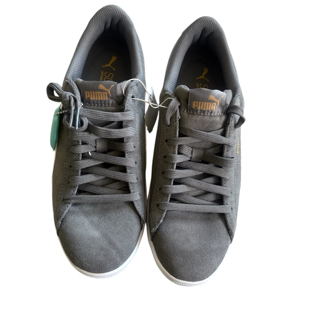 Puma Women's Vikky Grey Suede Classic Sneaker
